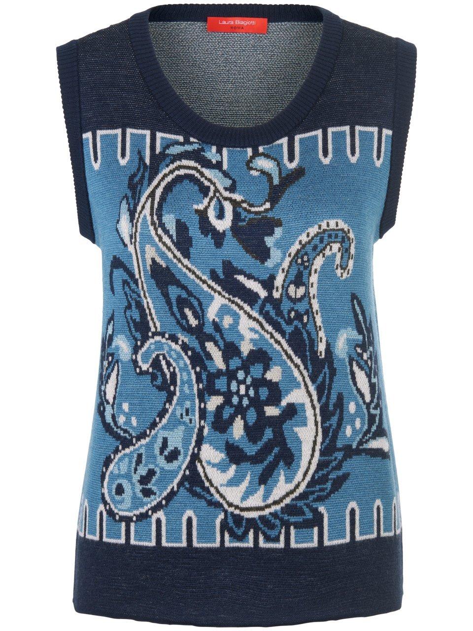 Slip-over paisley-jacquard Van Laura Biagiotti Roma blauw