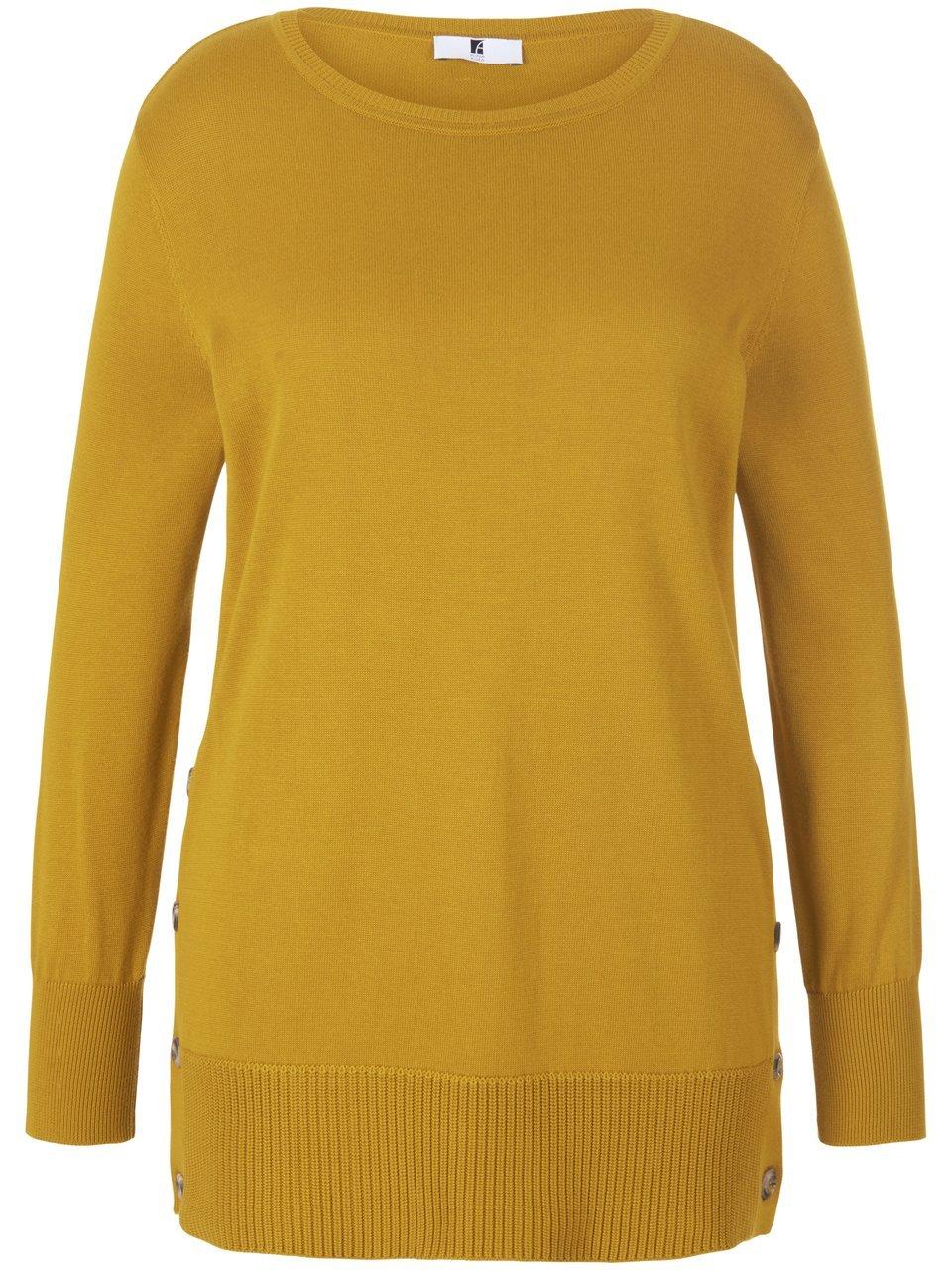Rundhals-Pullover Anna Aura gelb günstig online kaufen