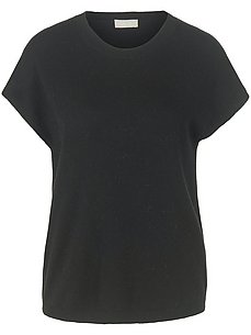sleeveless round neck jumper in 100% cashmere include black
