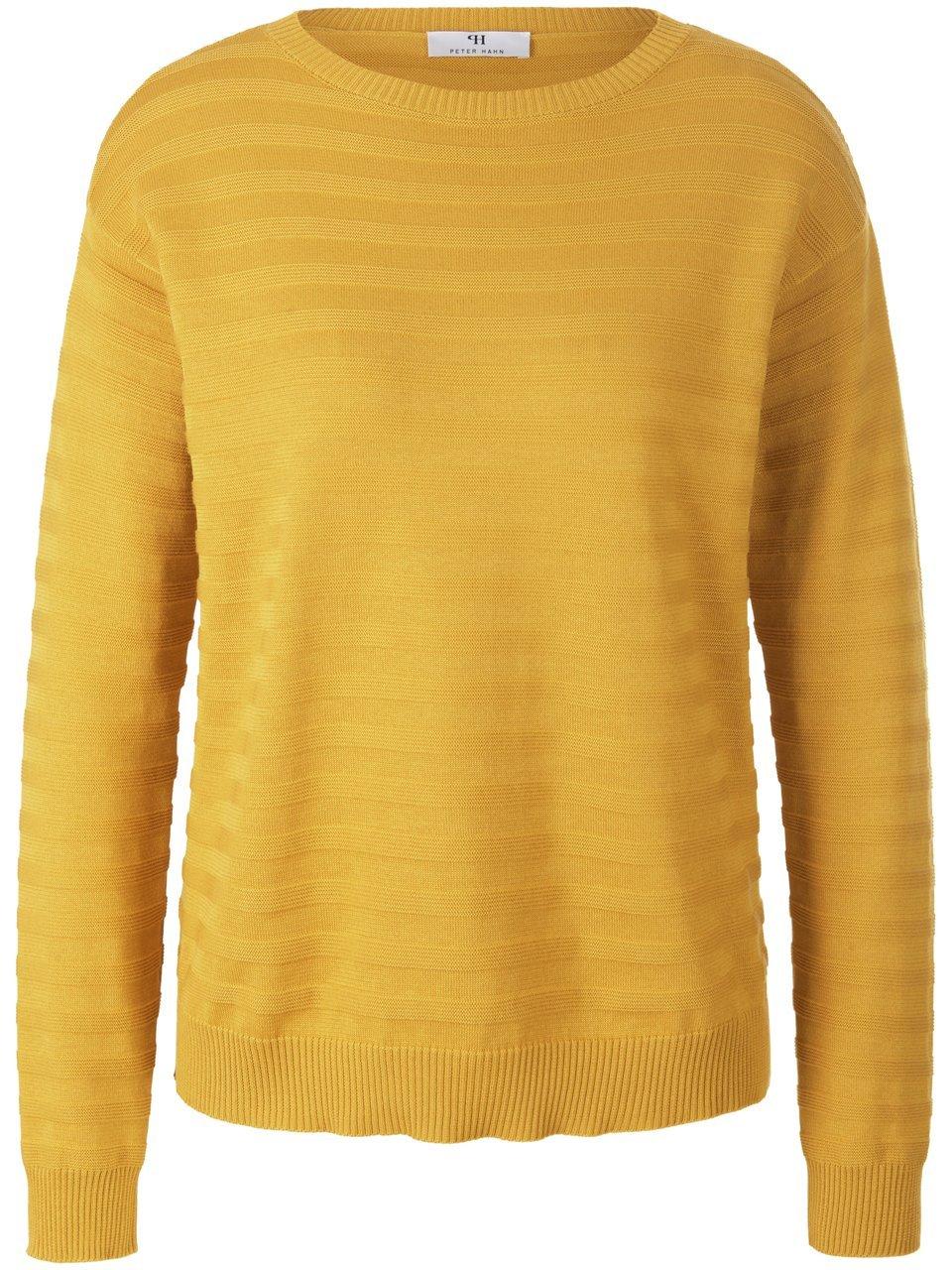 Rundhals-Pullover aus 100% SUPIMA®-Baumwolle Peter Hahn gelb günstig online kaufen