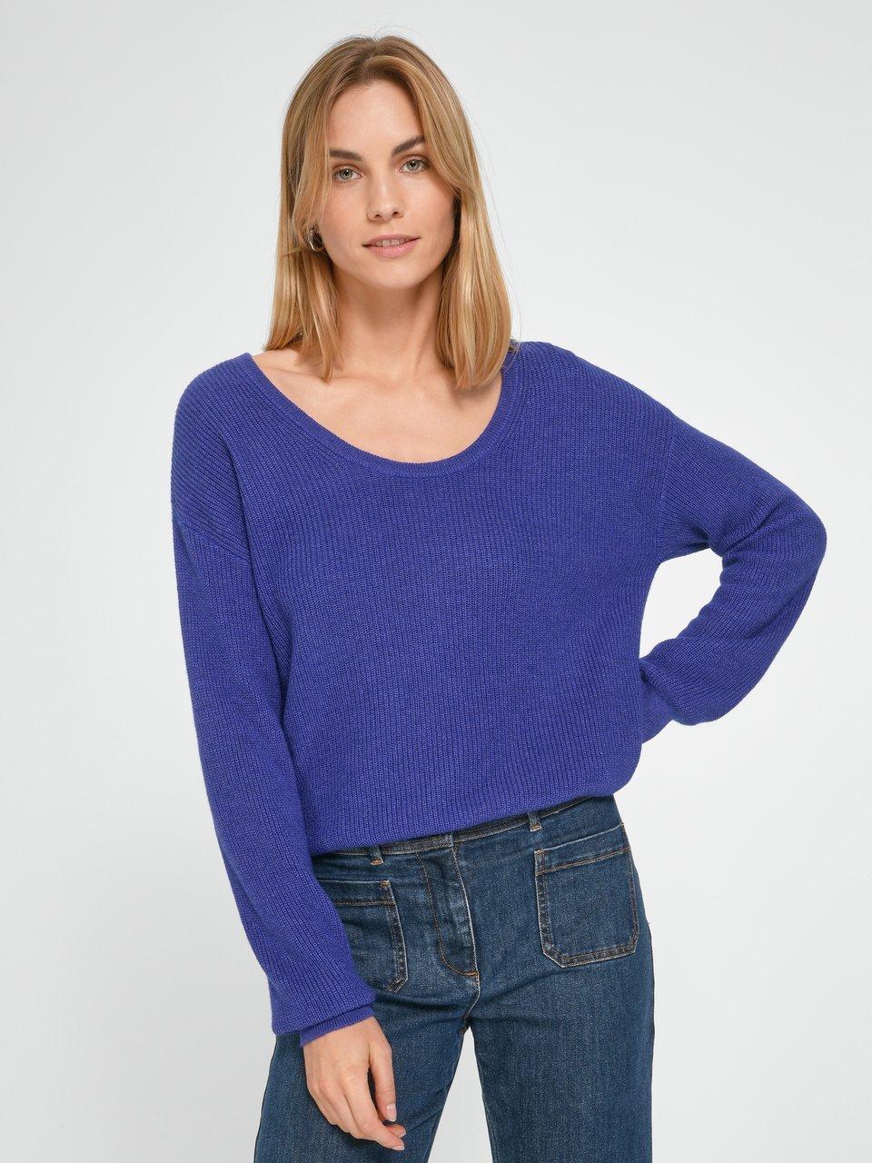 include - Rundhals-Pullover aus Seide und Kaschmir