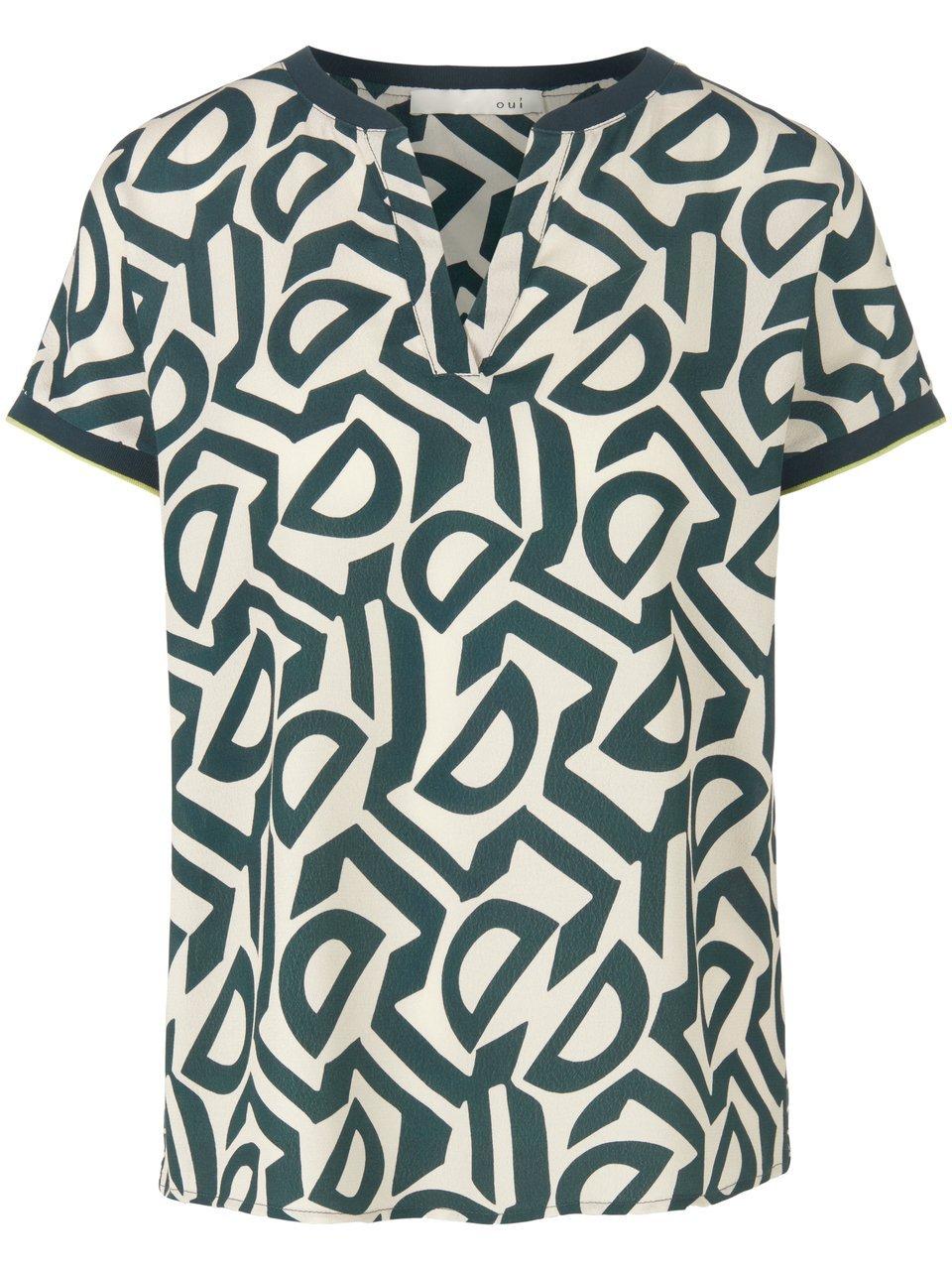 Shirt grafische print Van oui wit