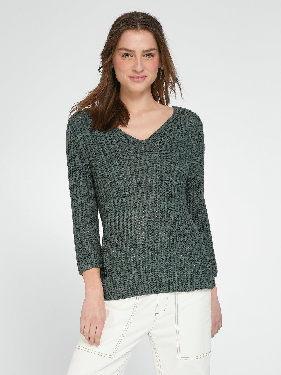 oui - V-Pullover mit 3/4-Arm