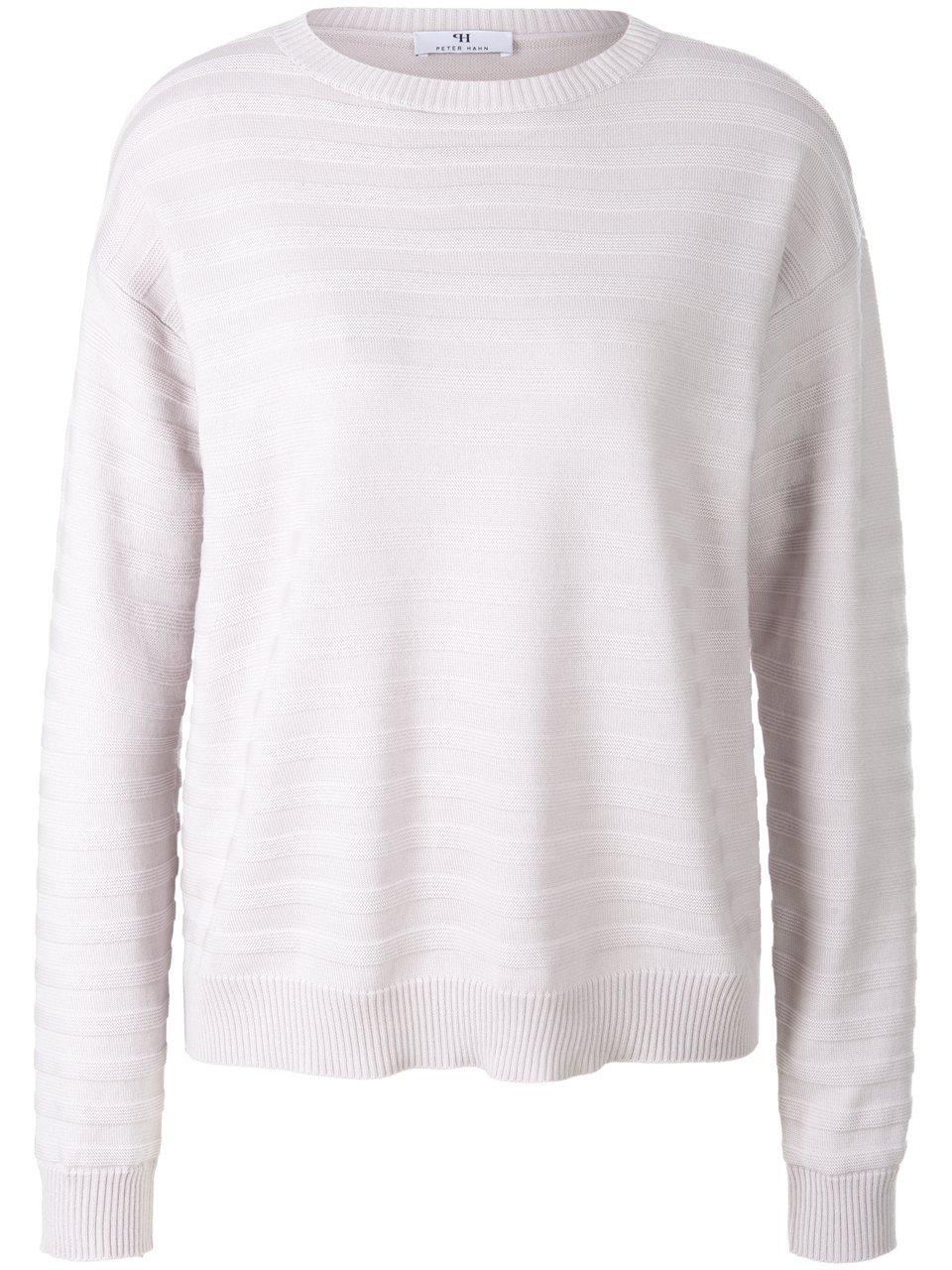 Thumbnail - Peter Hahn - Rundhals-Pullover aus 100% SUPIMA®-Baumwolle, grau, Gr. 48 / XL - Baumwolle