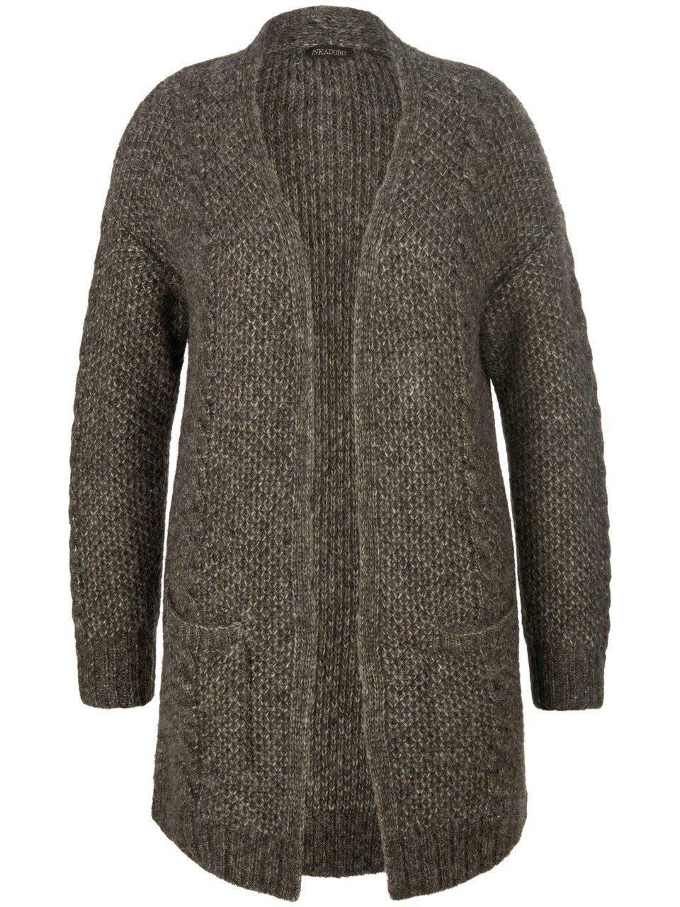 Long-Strickjacke Inkadoro braun günstig online kaufen