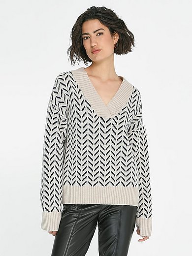 Barbour - Pullover mit Chevron-Muster