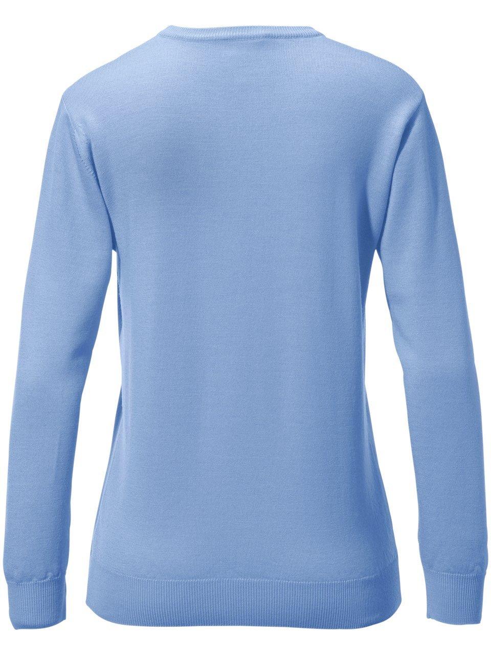 Thumbnail - Pullover aus 100% Schurwolle-Pure Tasmanian Wool Peter Hahn blau