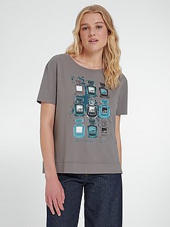 Graue Damen t-shirts im Peter Hahn Online-Shop kaufen