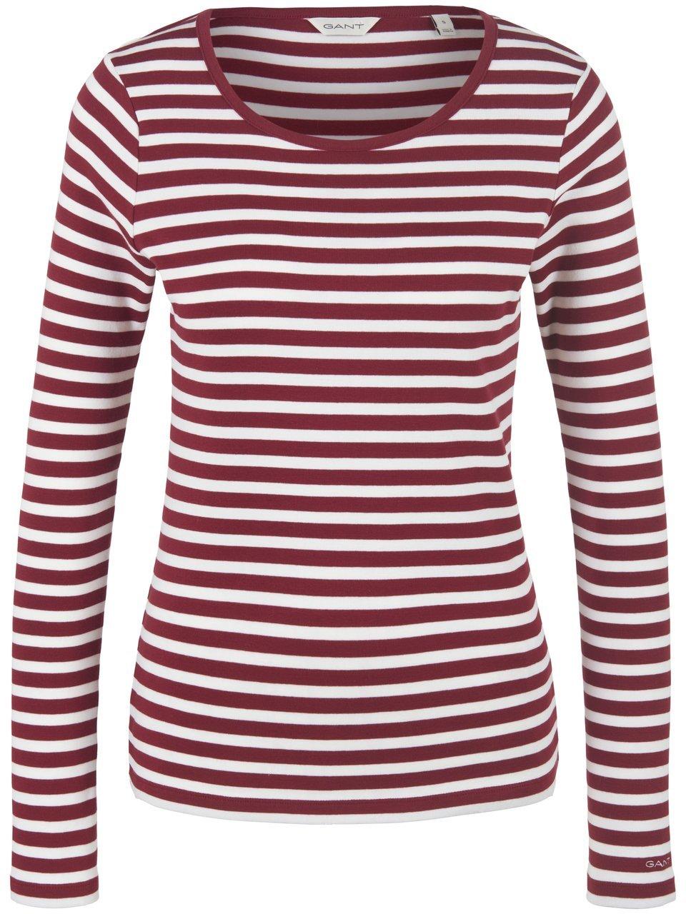 GANT Shirt ronde hals jersey Van rood