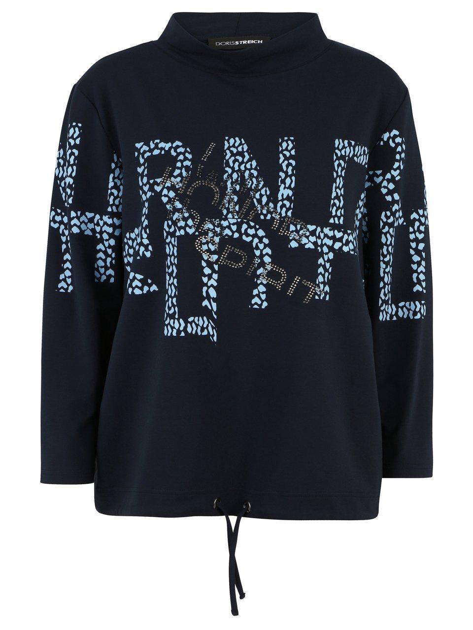 Sweatshirt staande halsboord Van Doris Streich blauw