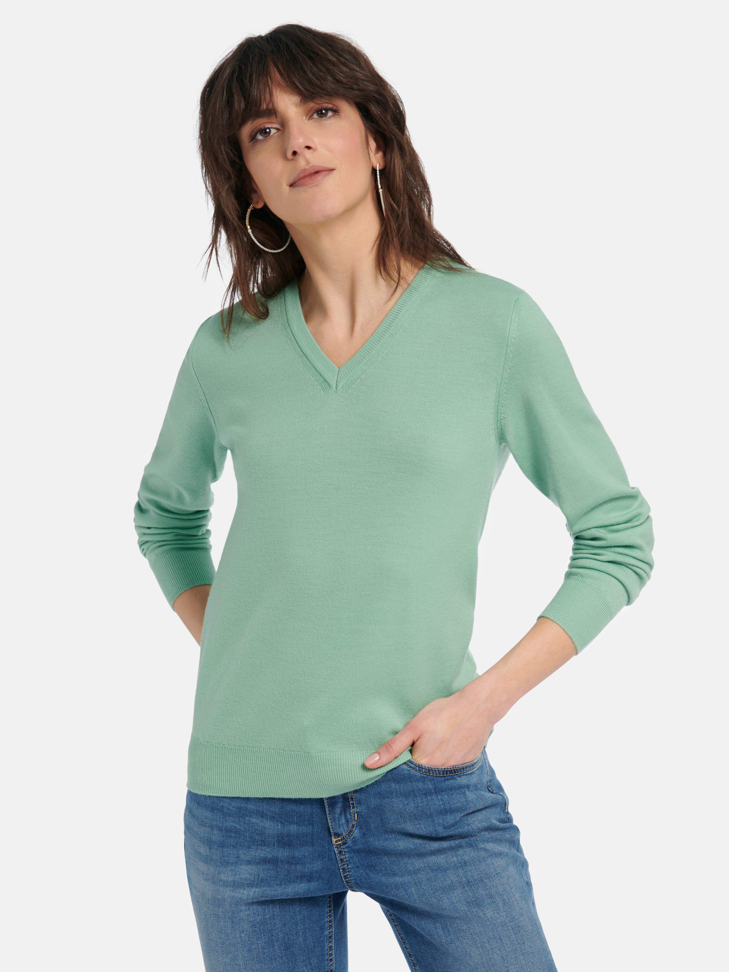 Peter Hahn - V-Pullover aus 100% Schurwolle Pure Tasmanian Wool