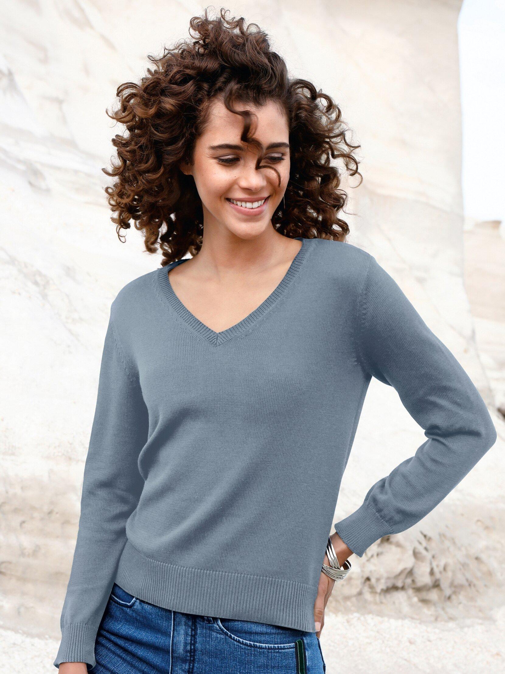Peter Hahn - V-Pullover aus 100% SUPIMA®--Baumwolle