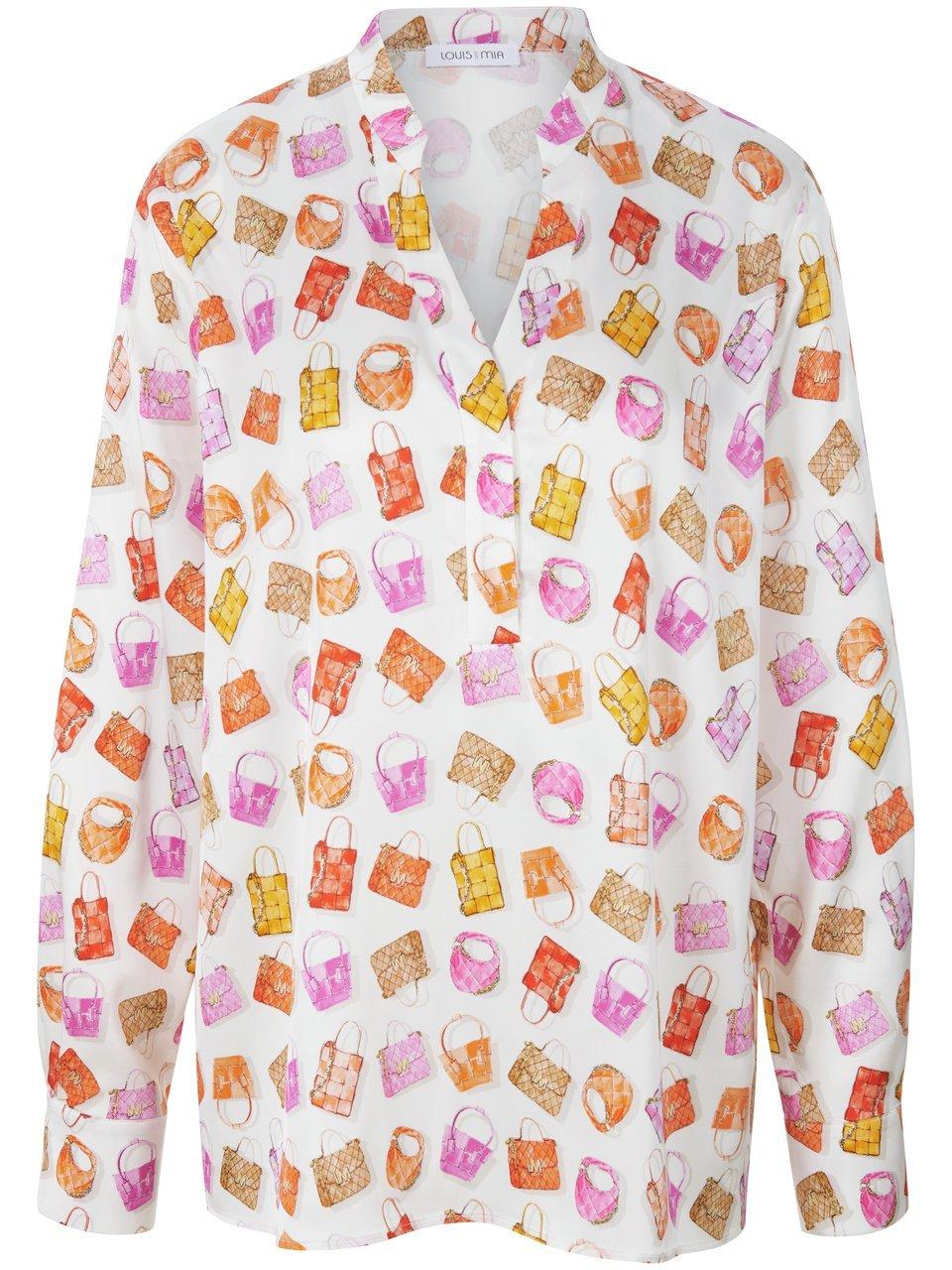 Shirtblouse opstaande kraag Van Louis and Mia oranje