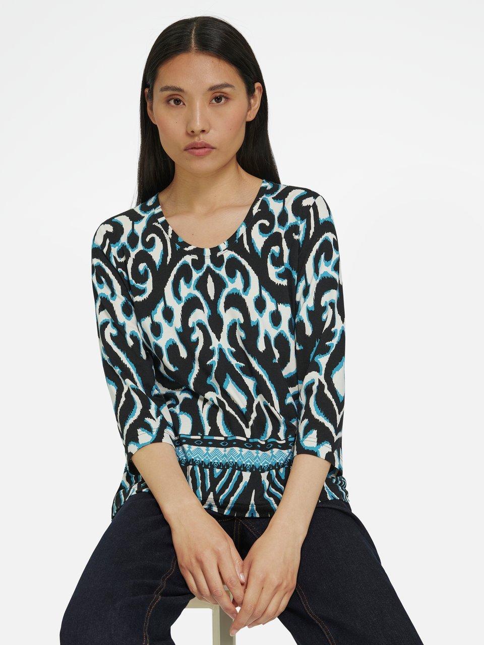 Turquoise shirt dames online lange mouw