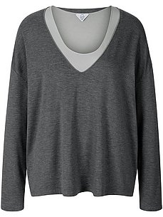 universel - Shirt V-Ausschnitt  grau
