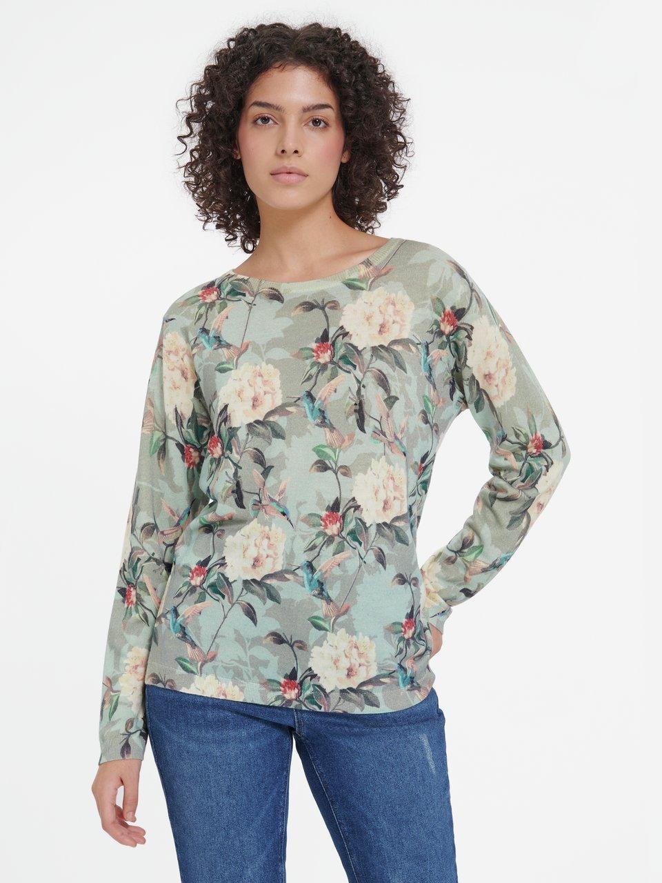 in bed with you - Rundhals-Pullover mit Allover-Muster