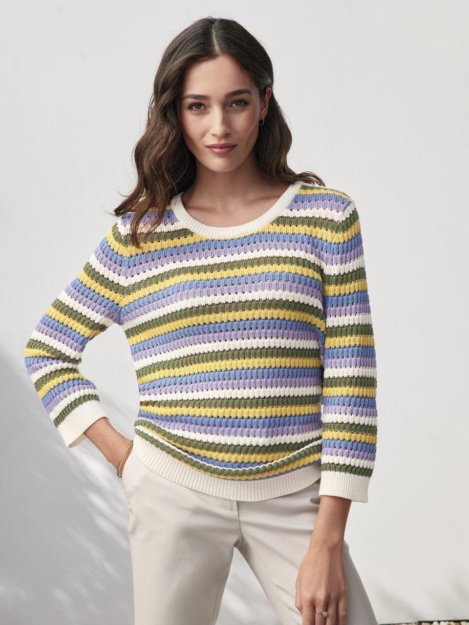 mayfair by Peter Hahn - Rundhals-Pullover mit 3/4-Arm
