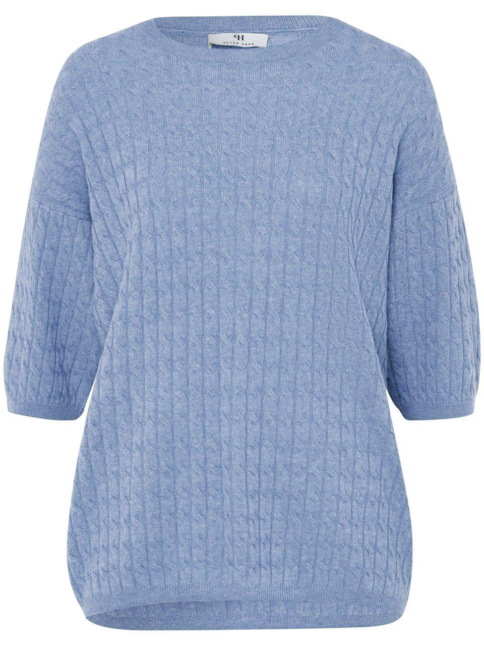 Rundhals-Pullover Peter Hahn blau günstig online kaufen