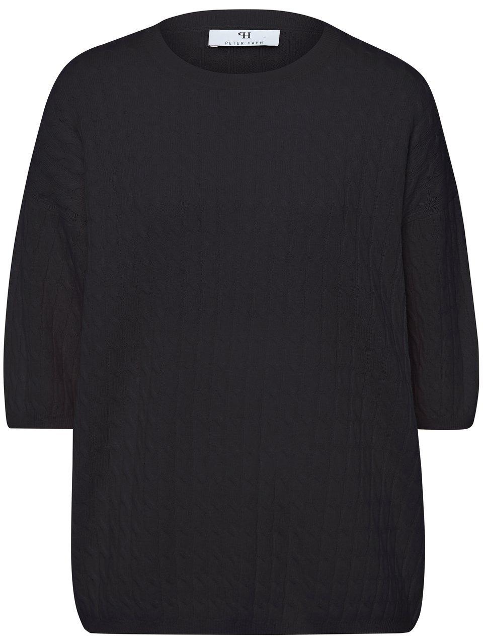 Rundhals-Pullover Peter Hahn schwarz günstig online kaufen