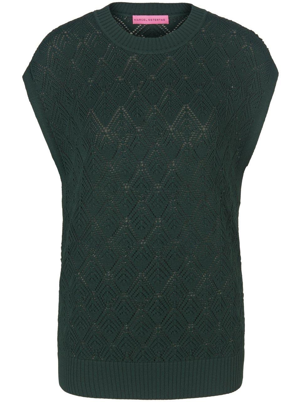 Rundhals-Pullover Marcel Ostertag grün günstig online kaufen