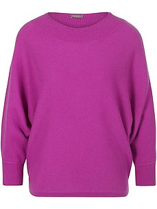 include - Rundhals-Pullover aus 100% Premium-Kaschmir  pink