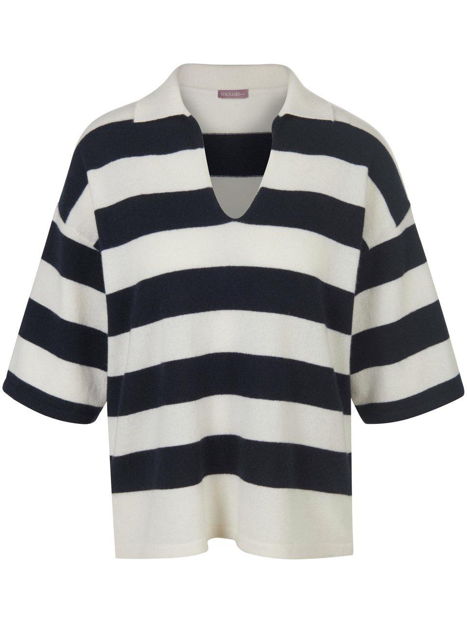 Polo-Pullover aus 100% Premium-­Kaschmir include weiss günstig online kaufen