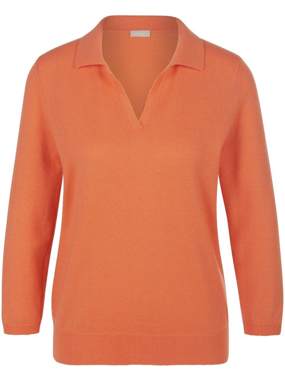 Polo-Pullover 3/4-Arm include orange günstig online kaufen