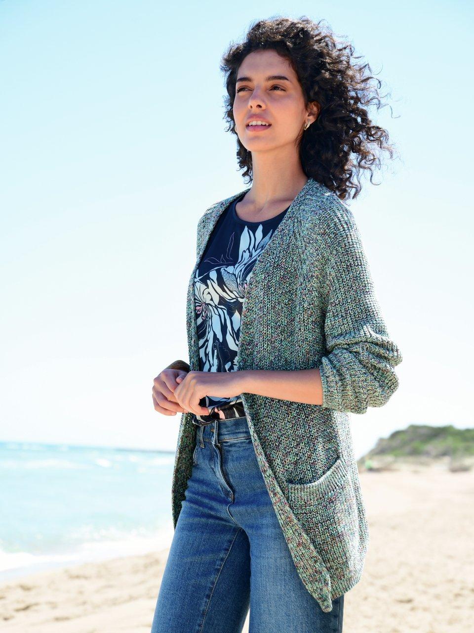 Peter Hahn - Long-Strickjacke
