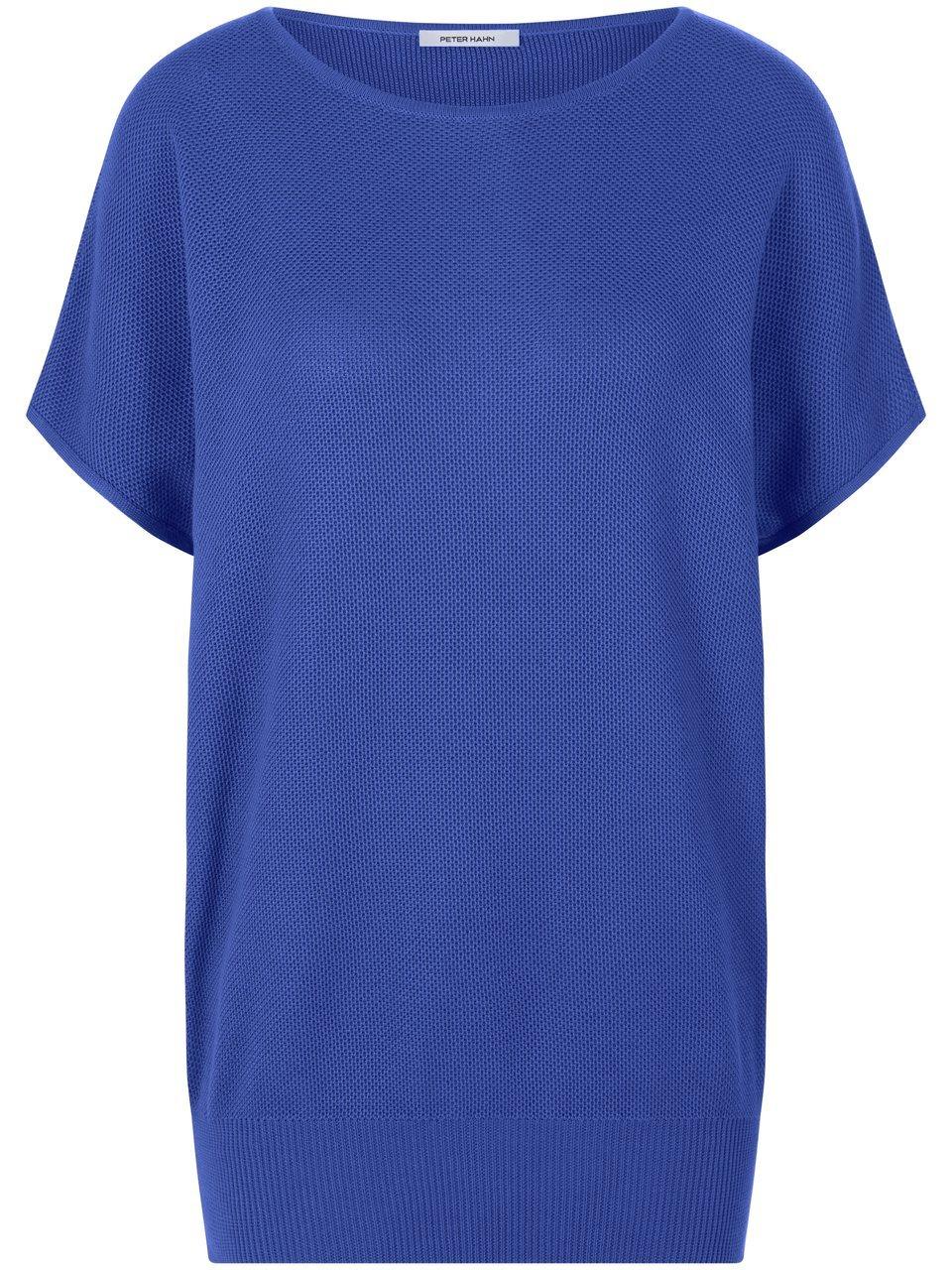 Rundhals-Pullover aus 100% SUPIMA®-Baumwolle Peter Hahn blau günstig online kaufen