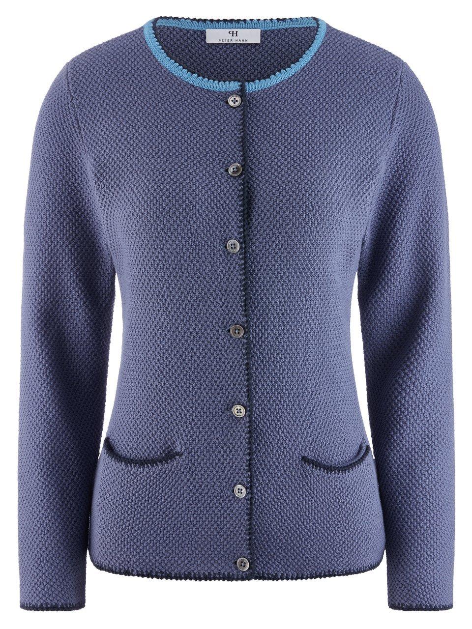 Strickjacke Peter Hahn blau günstig online kaufen