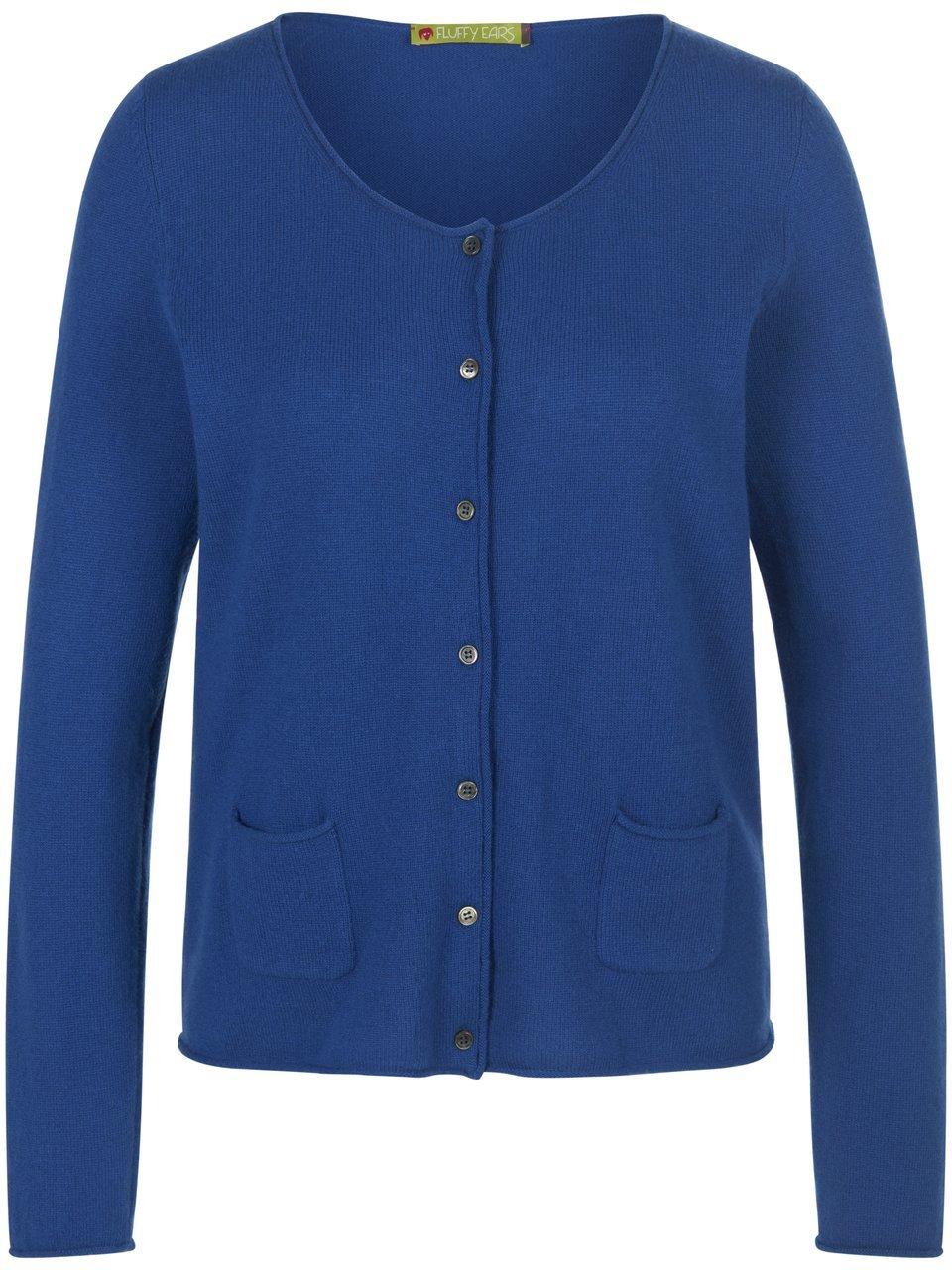 Cardigan aus 100 % Kaschmir FLUFFY EARS blau günstig online kaufen