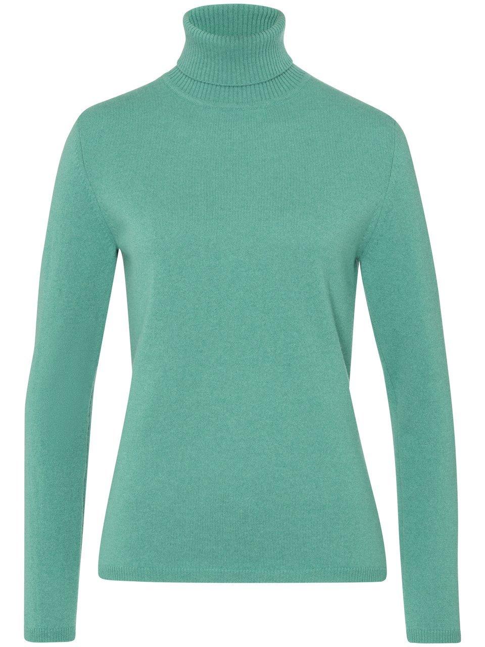 Rollkragen-Pullover aus Schurwolle und Kaschmir include grün günstig online kaufen