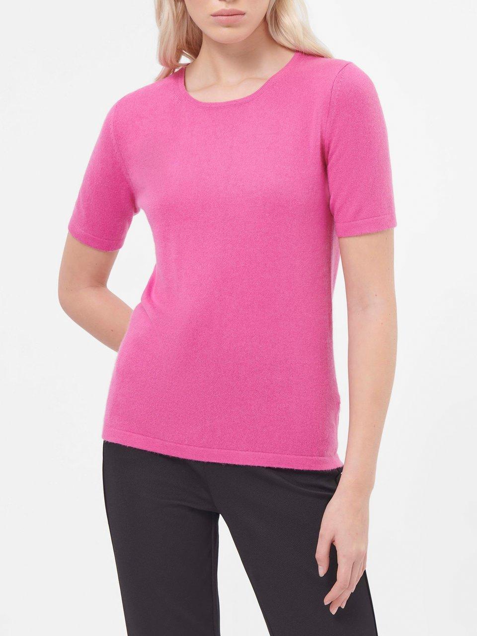 Peter Hahn Rundhals-Pullover aus Seide mit Kaschmir Pink