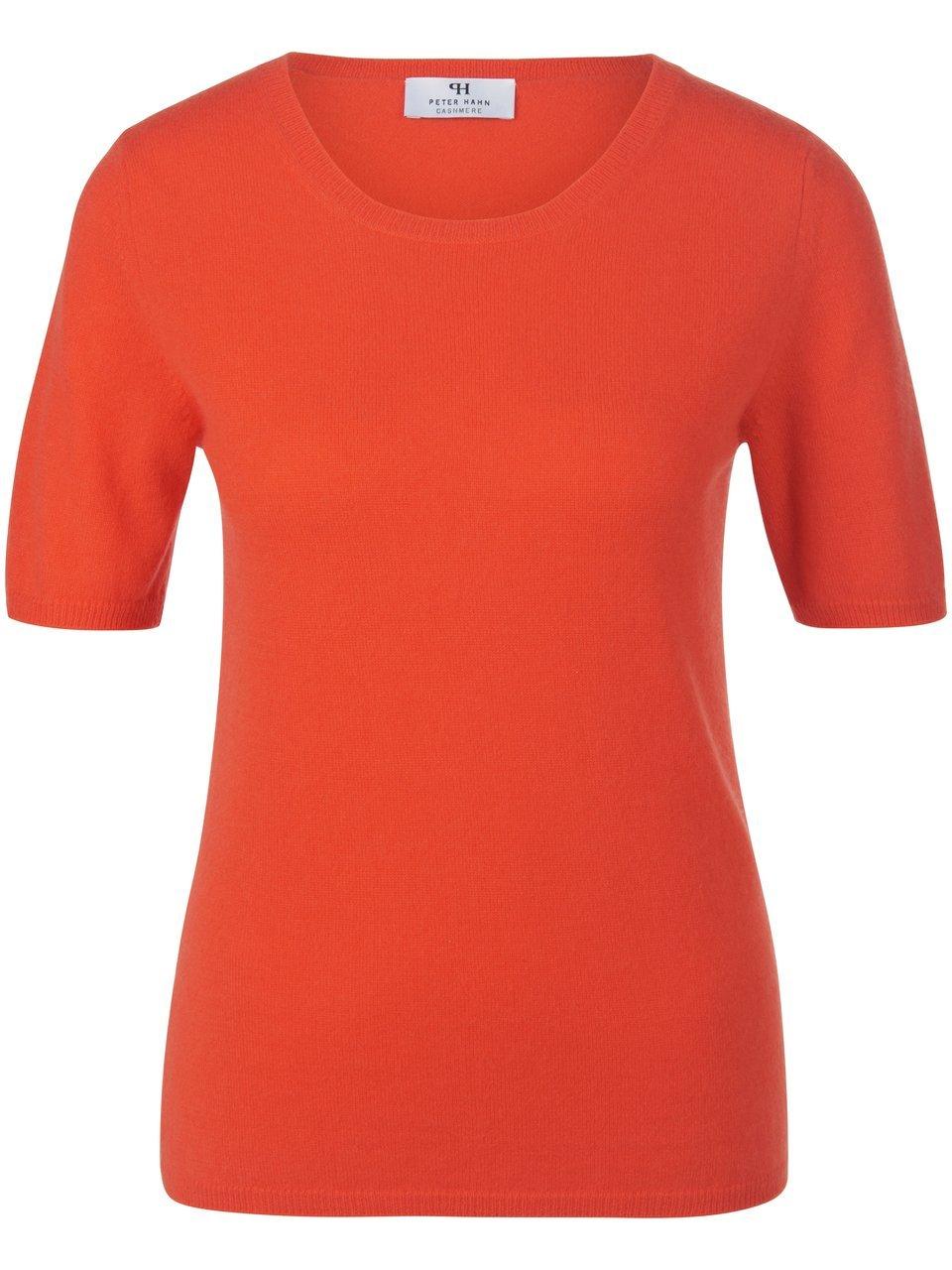 Trui model Rieke 100% kasjmier Van Peter Hahn Cashmere oranje