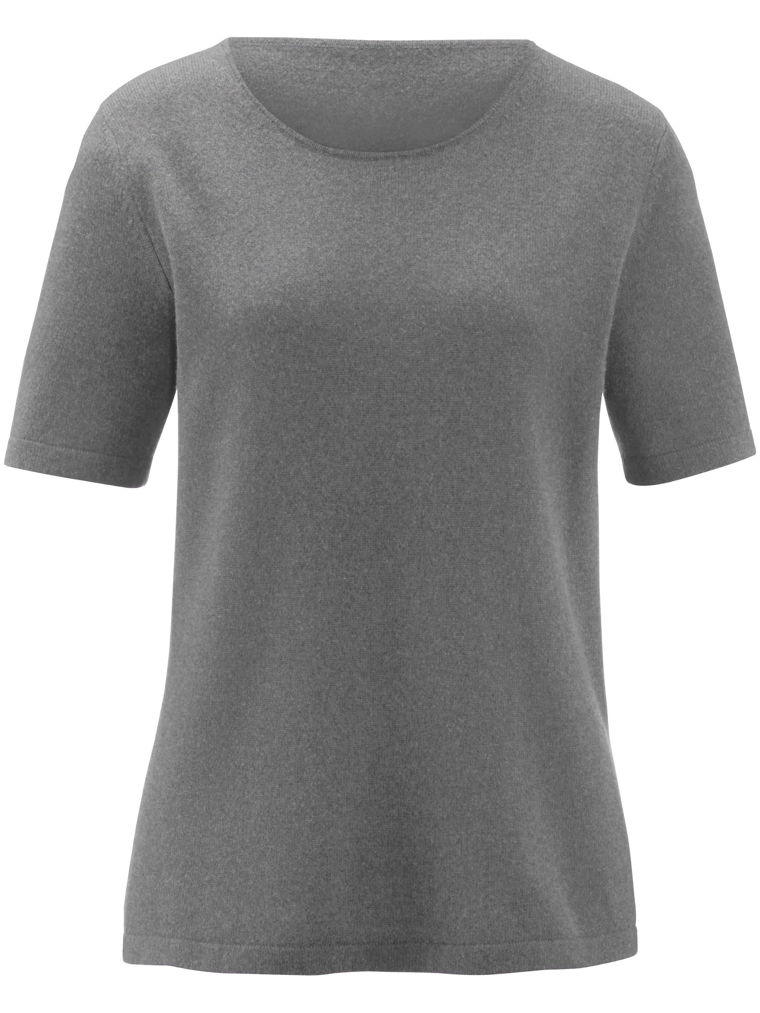 Rundhals-Pullover aus Seide Kaschmir Peter Hahn Seide/Kaschmir grau günstig online kaufen