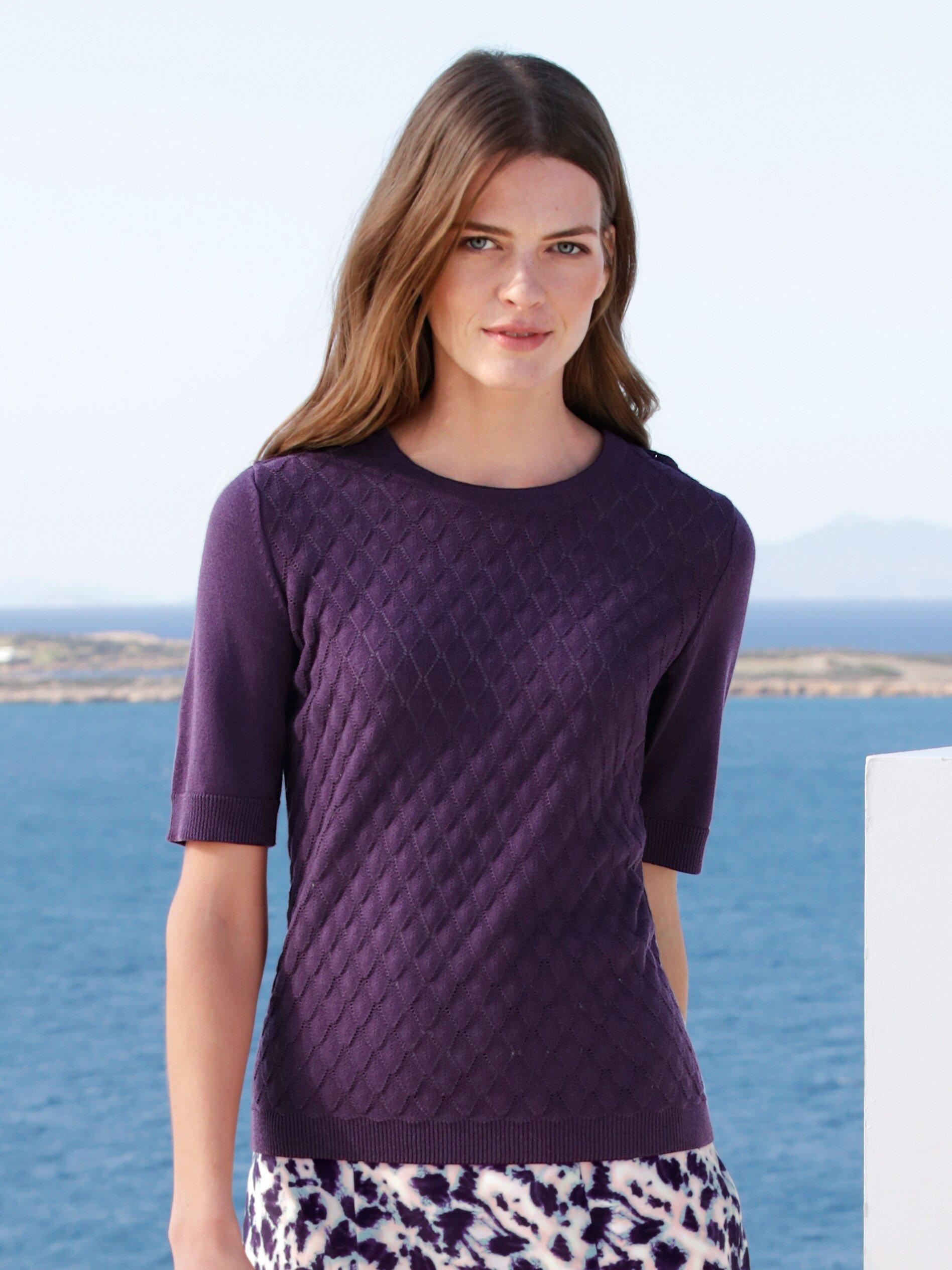 Peter Hahn - Rundhals-Pullover mit 1/2-Arm