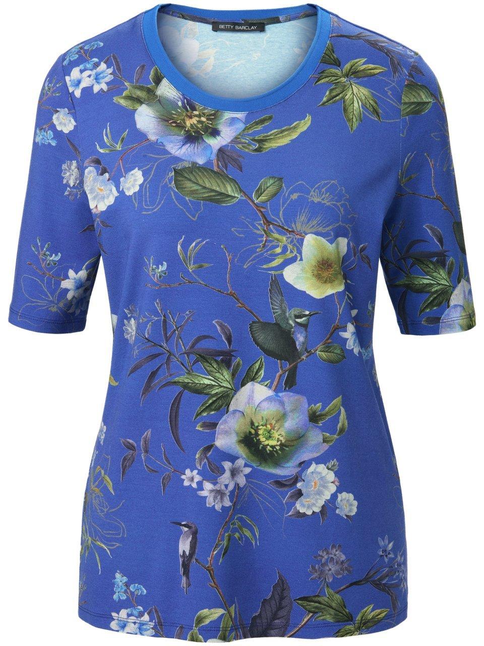 Betty Barclay Shirt ronde hals en bloemenprint Van blauw