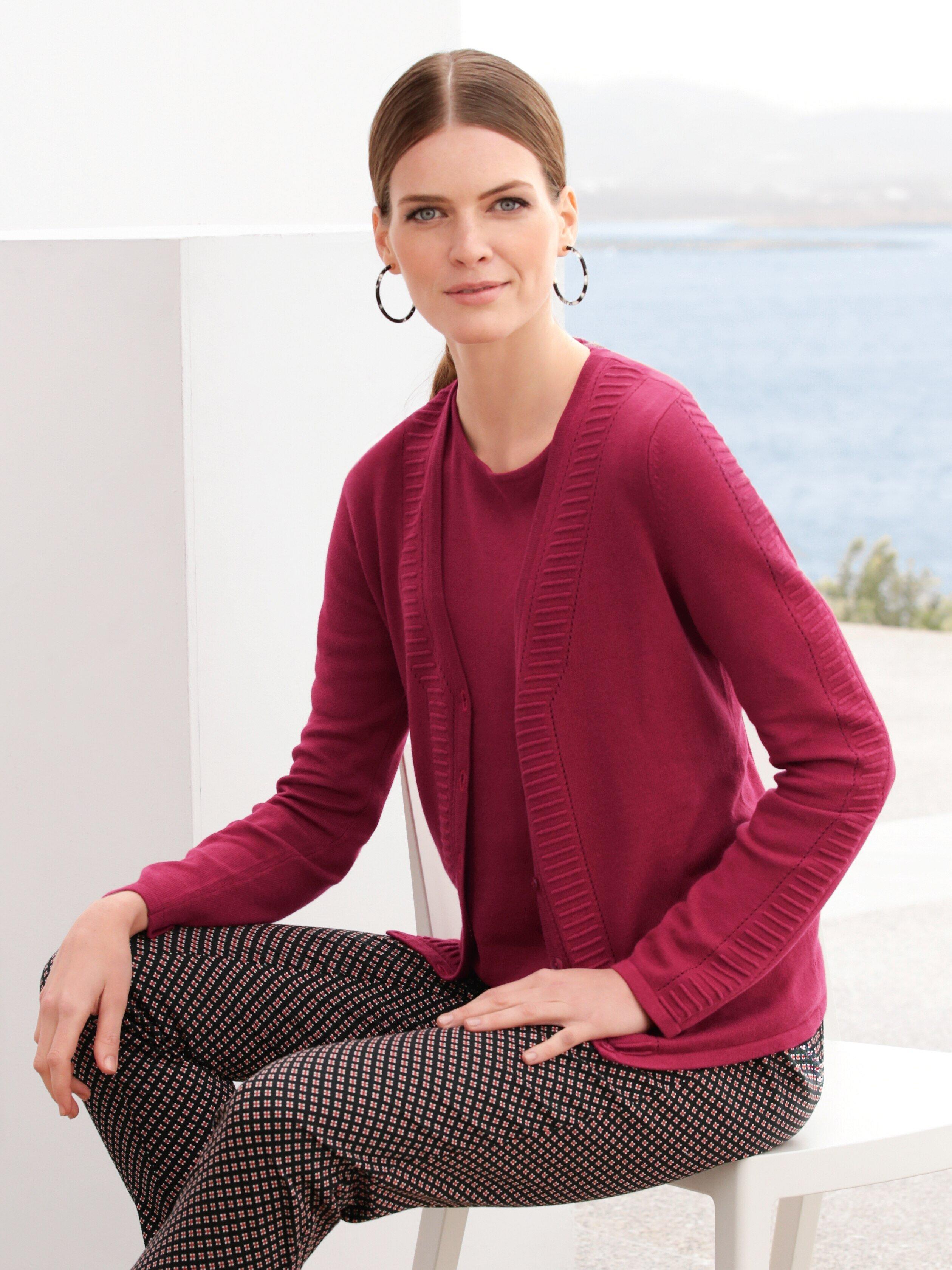Peter Hahn - Cardigan mit Strick-Strukturen