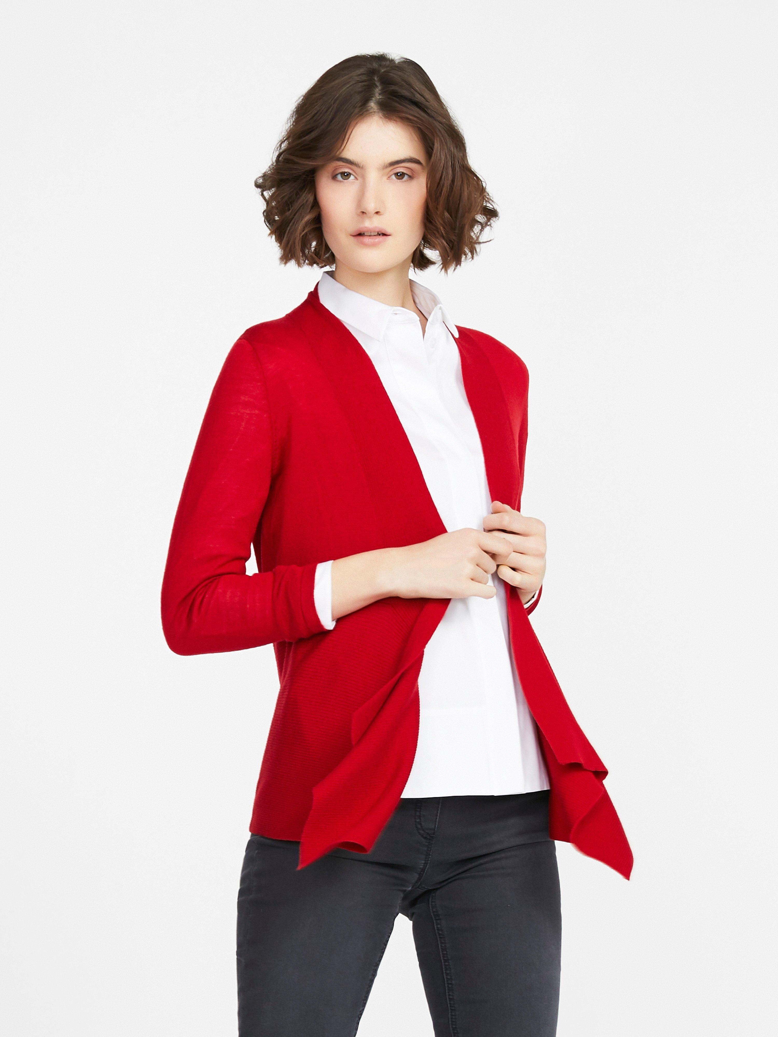 Peter Hahn - Strickjacke aus 100% Schurwolle-Biella Yarn