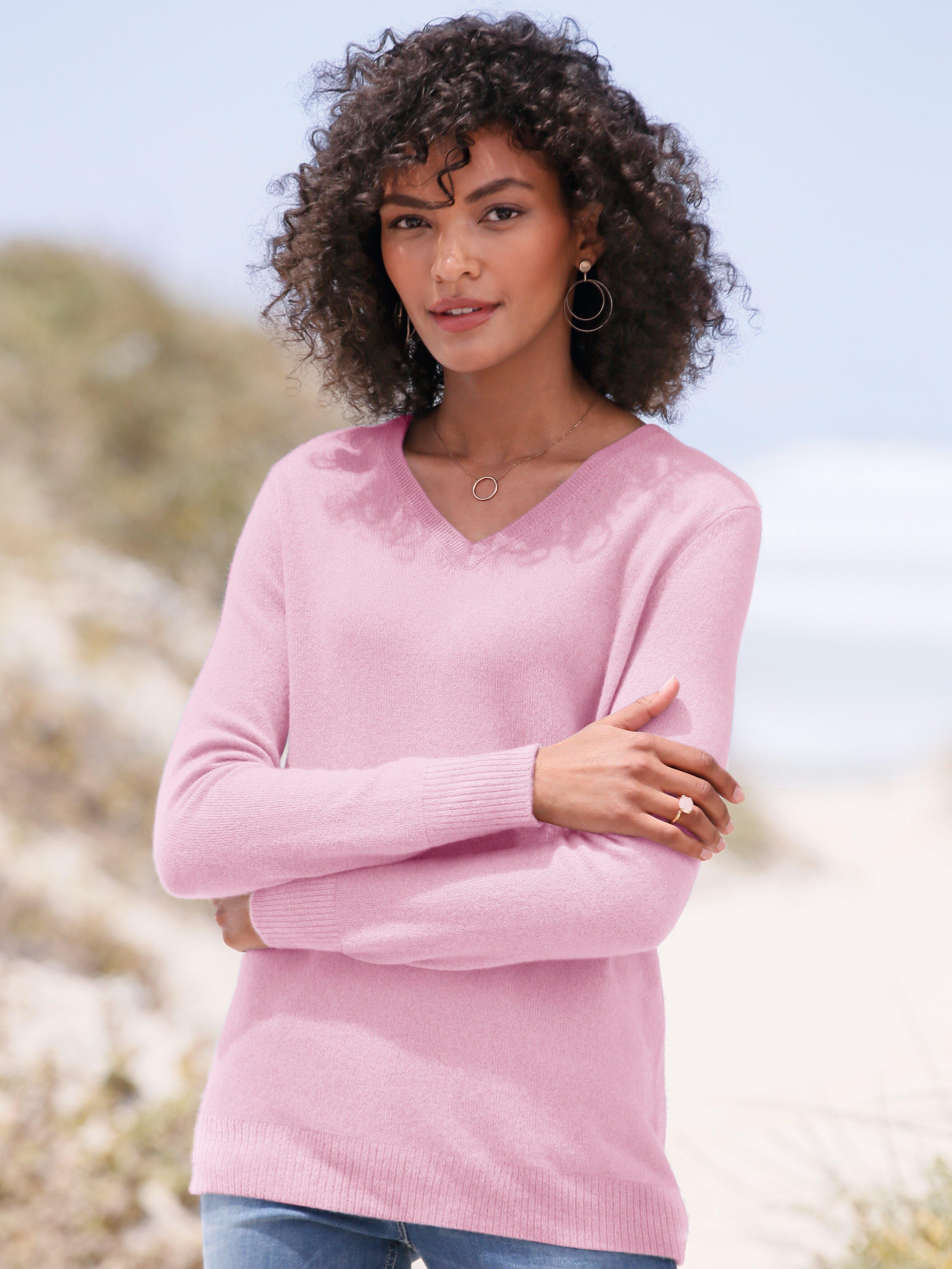 Peter Hahn Cashmere - V-Pullover aus 100% PREMIUM Kaschmir