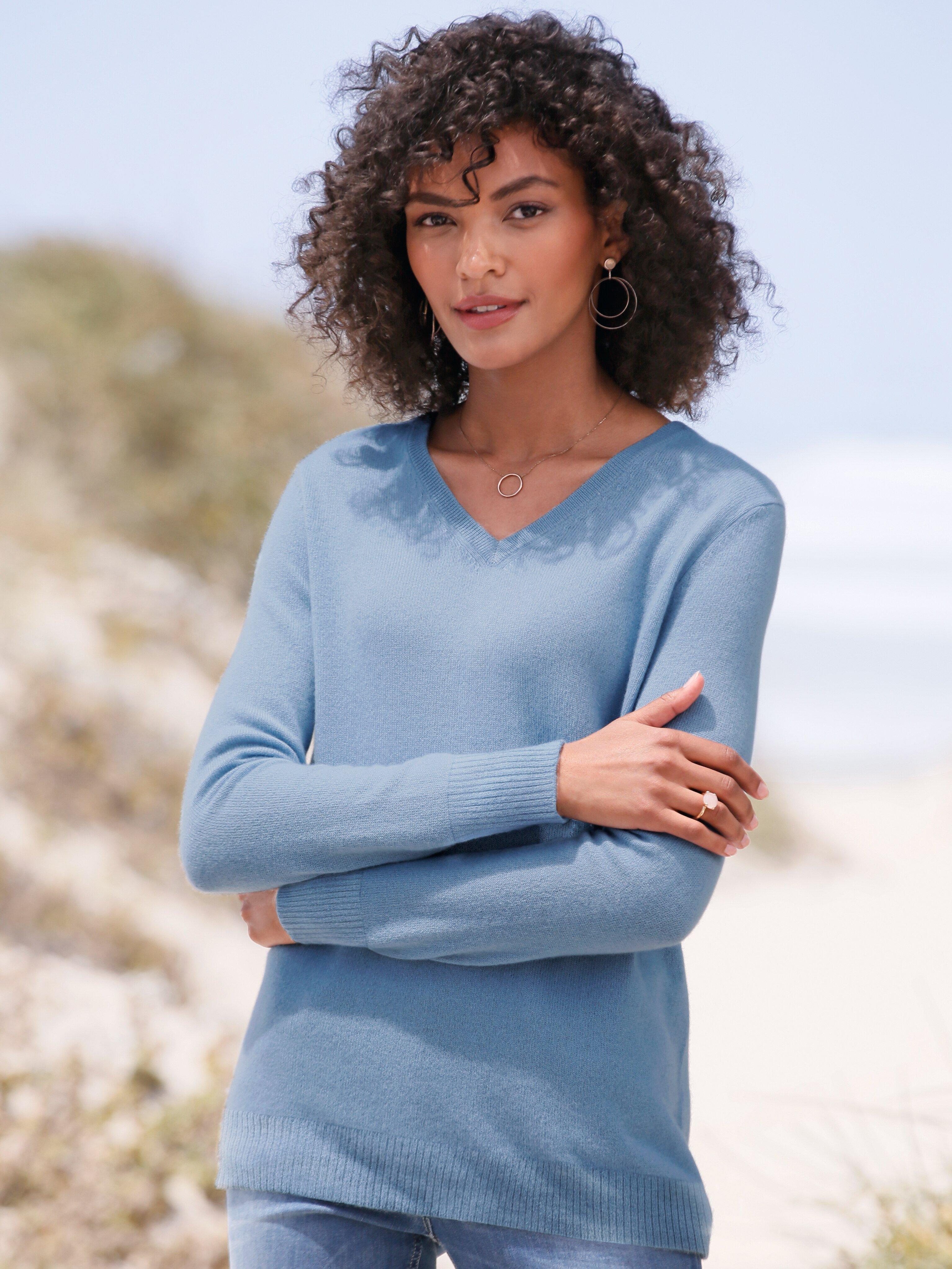 Peter Hahn Cashmere - Trui van 100% kasjmier, Topkwaliteit met V-hals