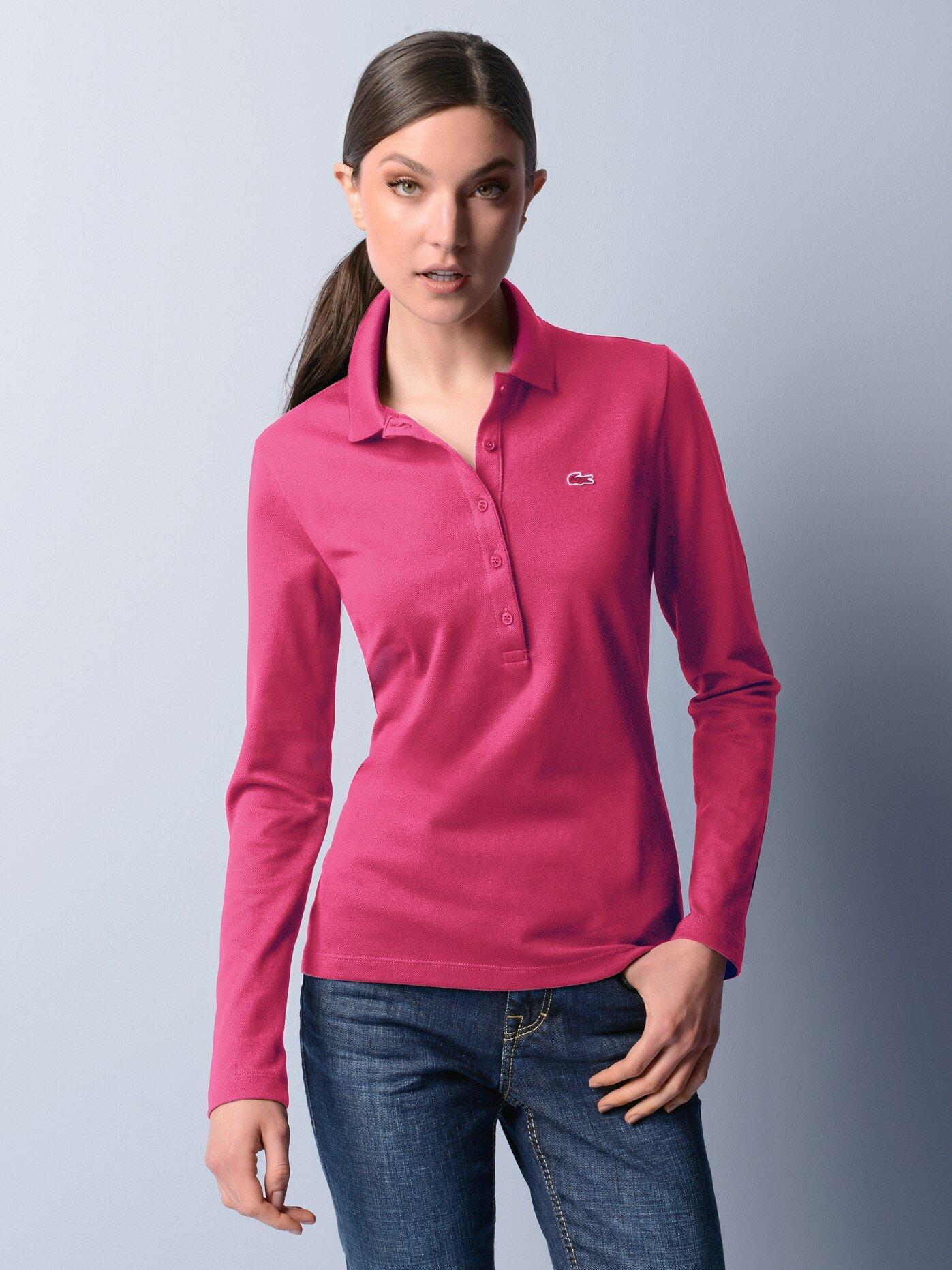 lacoste women's long sleeve polo shirts