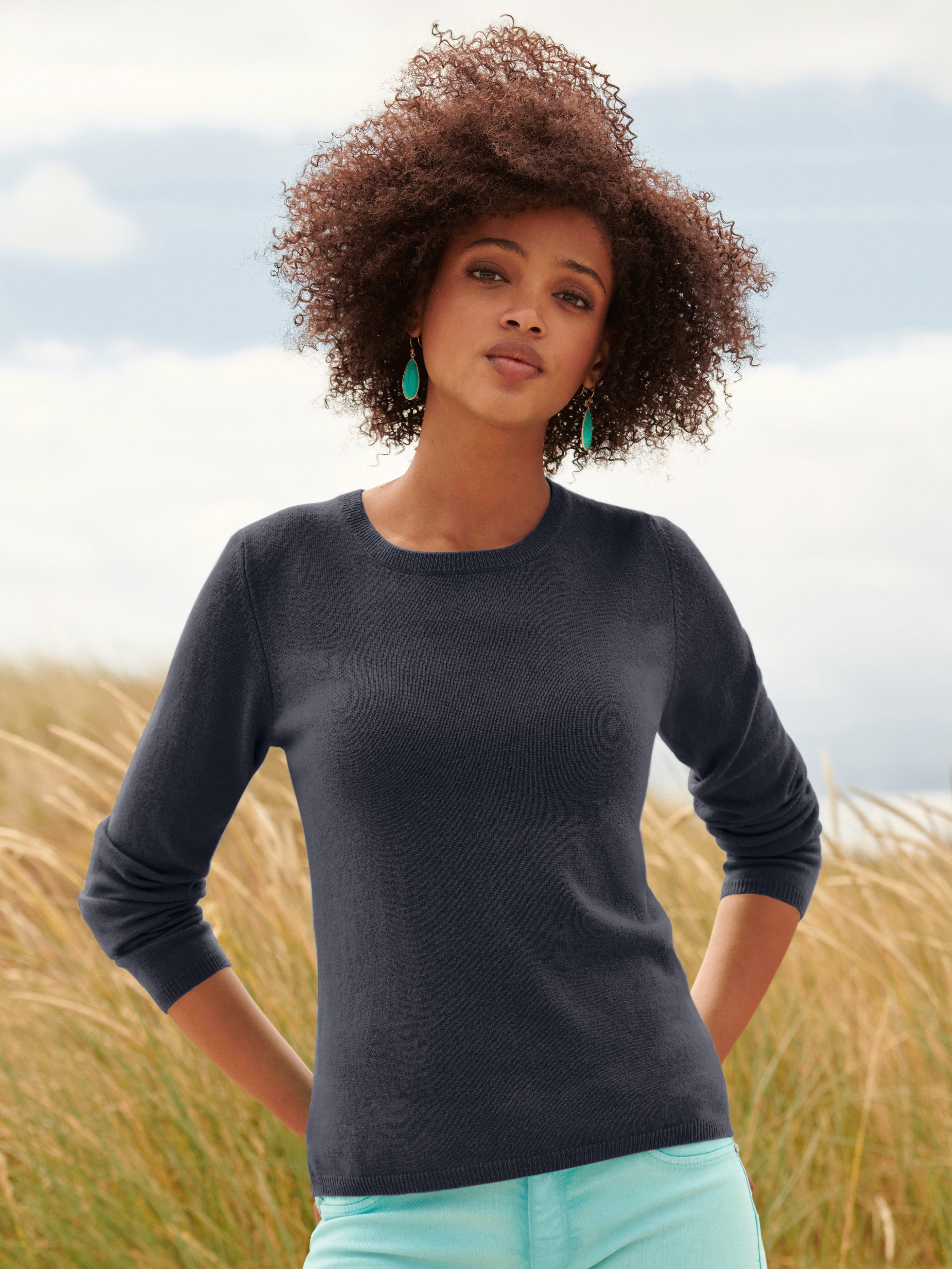 Peter Hahn Cashmere - Rundhals-Pullover aus 100% Premium-Kaschmir