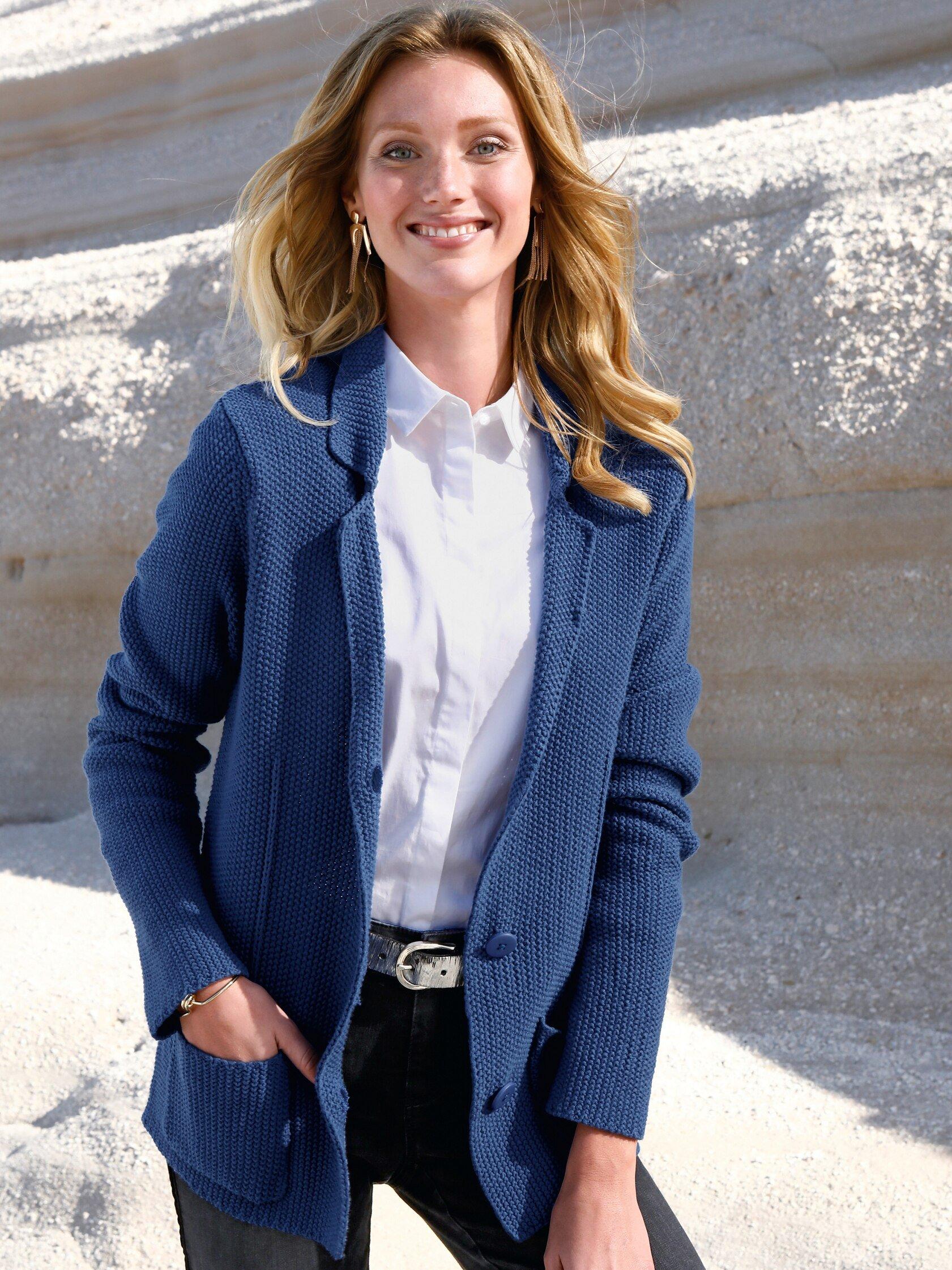 MYBC - Strickblazer mit Reverskragen