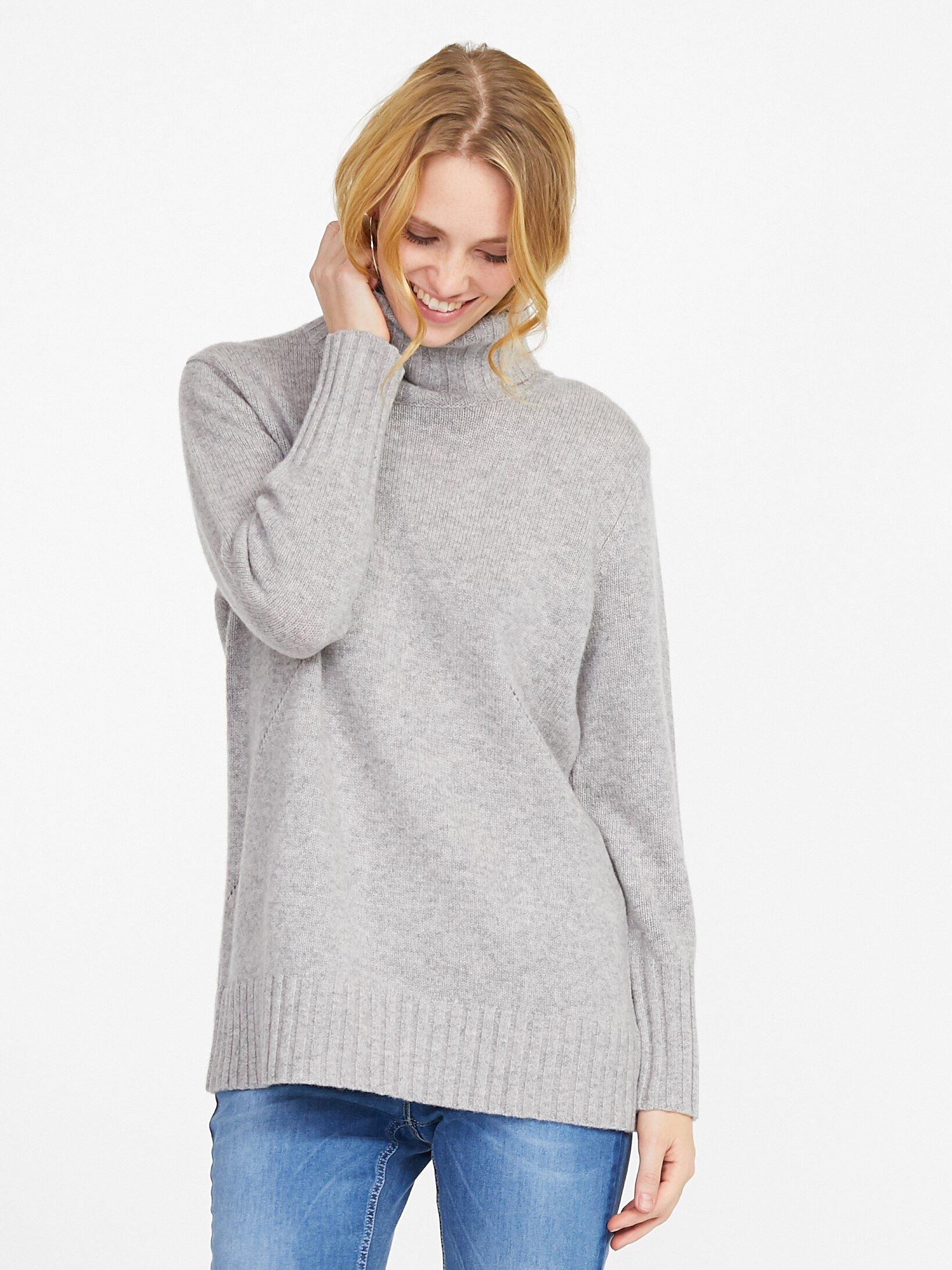 Peter Hahn - Rollkragen-Pullover aus 100% Schurwolle-Softwool