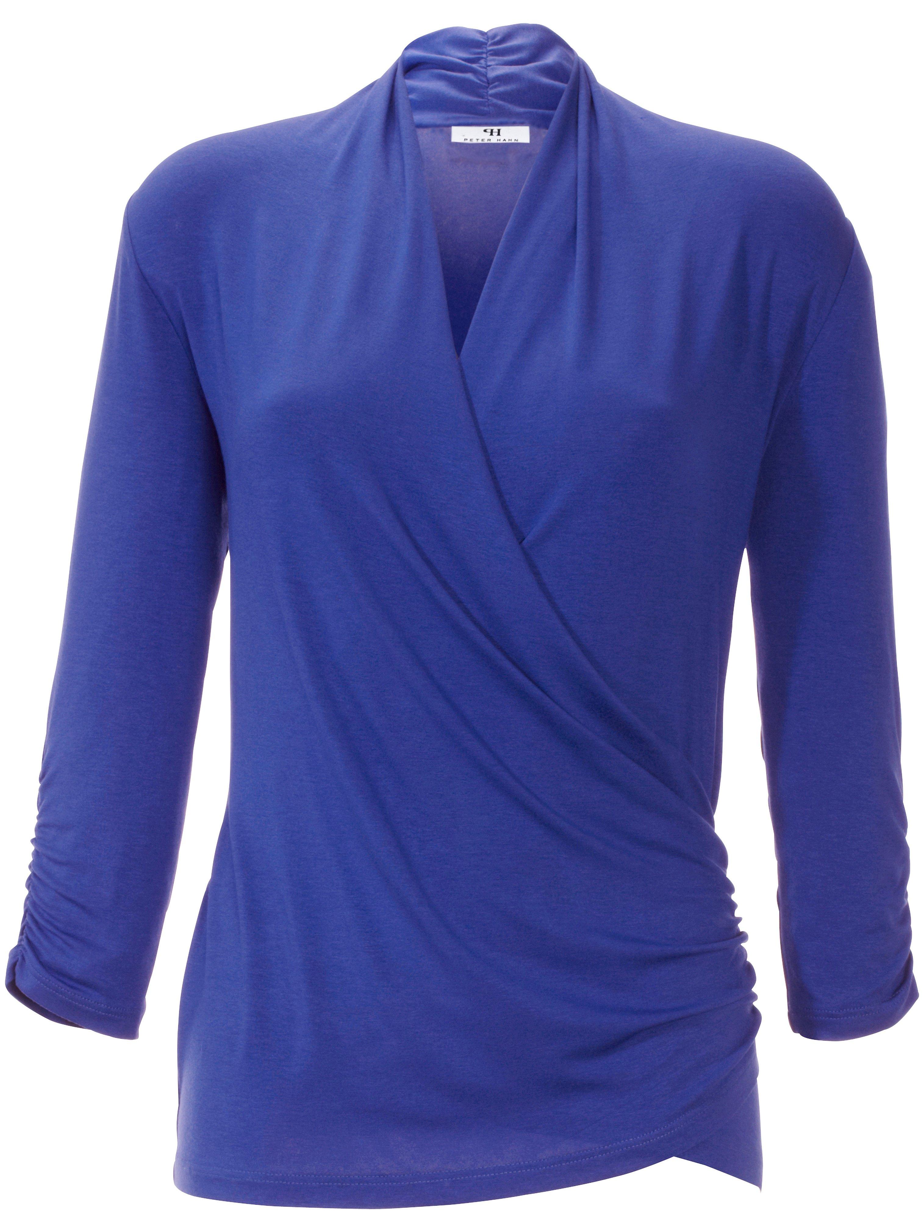 V-Shirt 3/4 Arm Peter Hahn blau