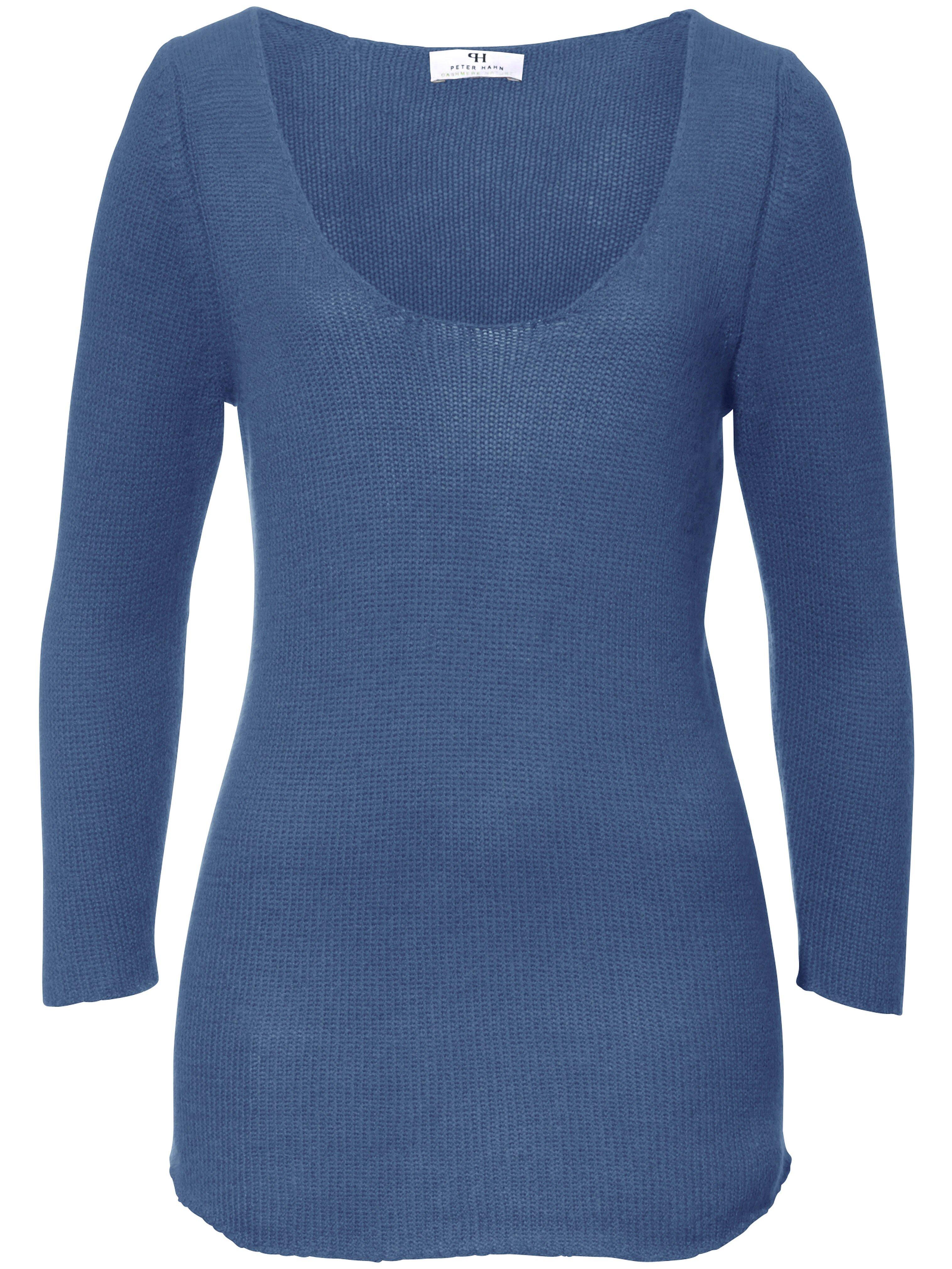 Trui 100% kasjmier, Topkwaliteit Van Peter Hahn Cashmere blauw