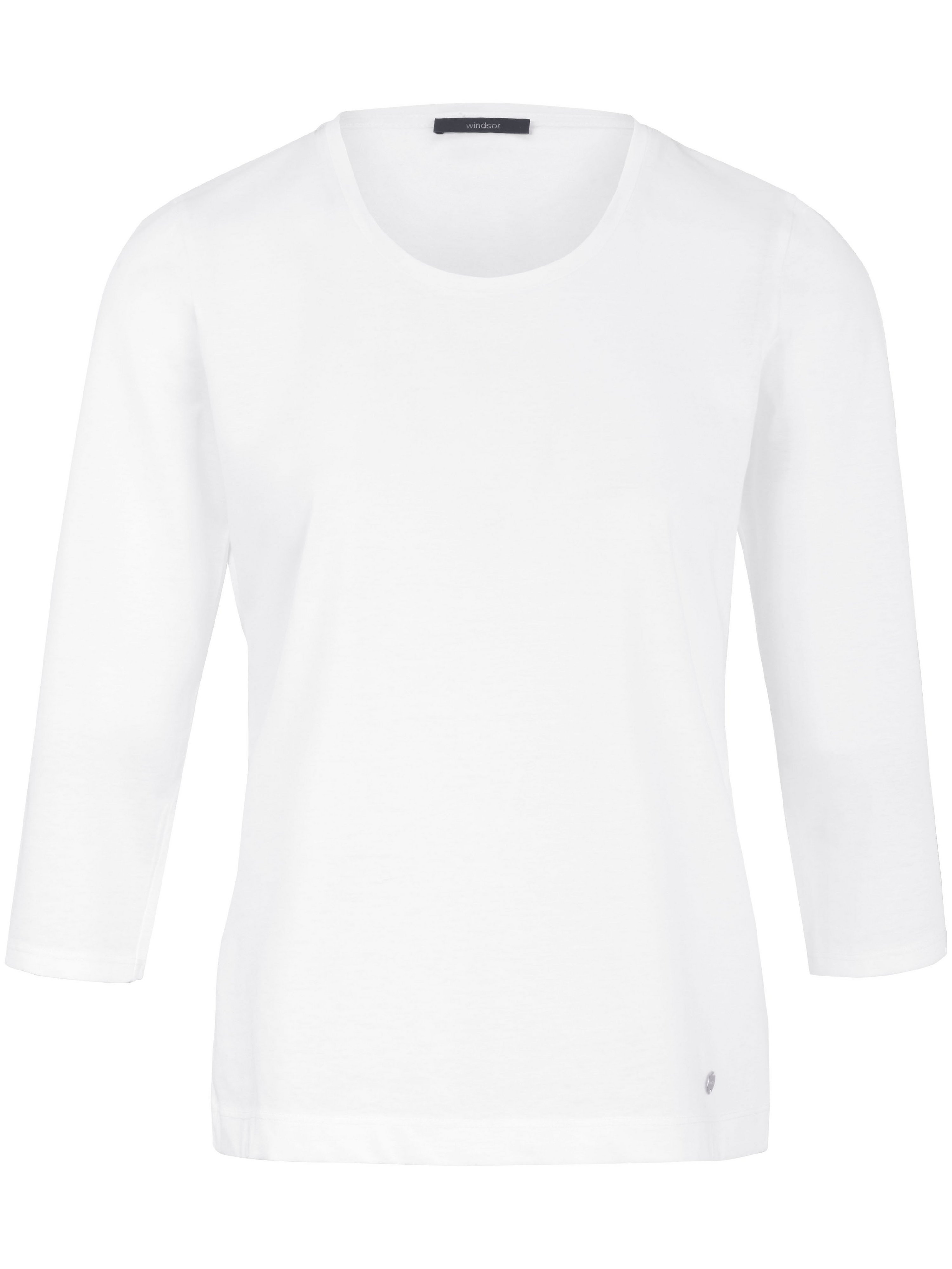 Le T-shirt manches 3/4 pur coton  Windsor blanc taille 36
