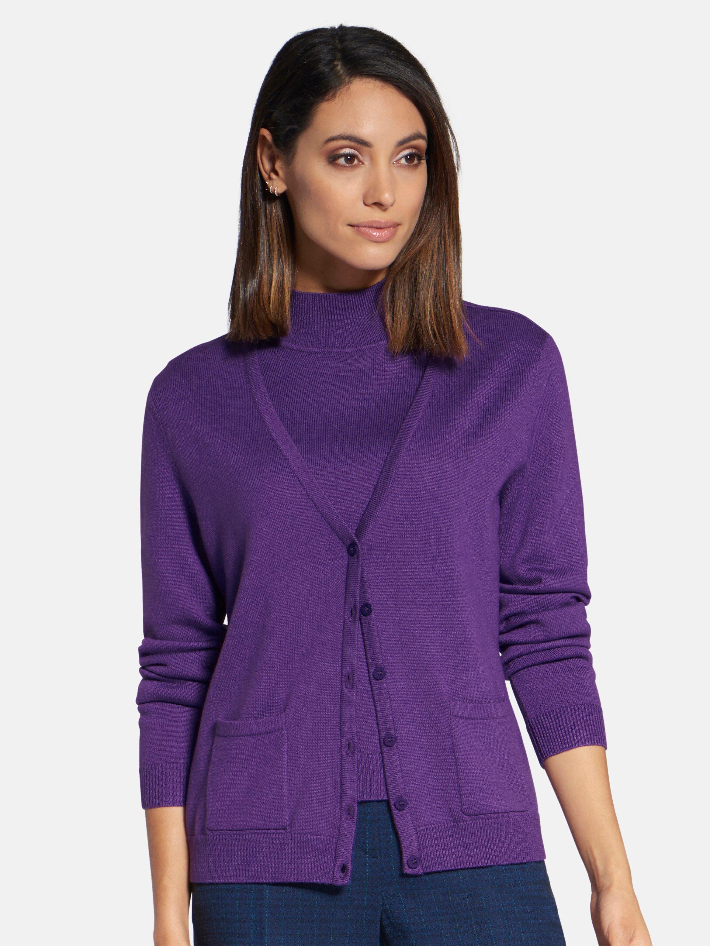 Basler - Strickjacke mit V-Ausschnitt