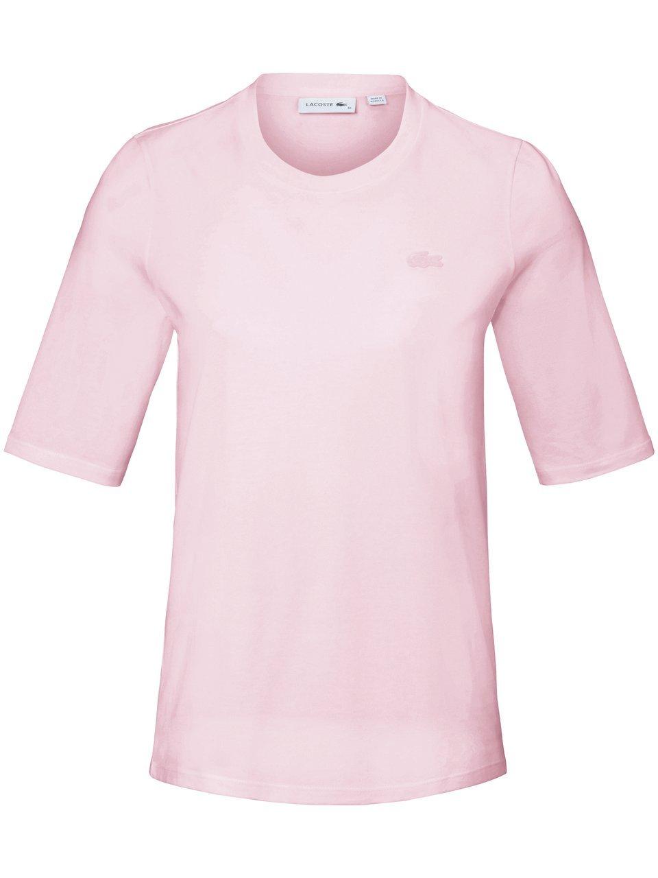 Shirt 100% katoen ronde hals Van Lacoste roze